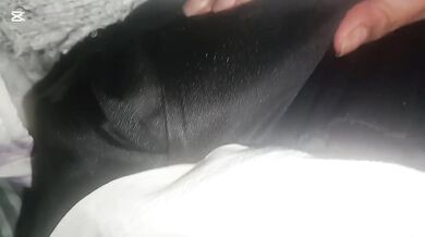 MILF latina deepthroats her husband's big dick gushing thick cream down her throat raw amateur blowjob