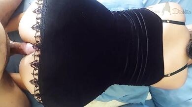 Dared rub cock against my pussy ass almost lost velvet dress gamer girl