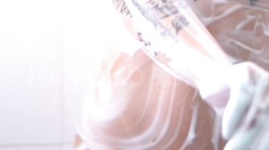 Lary Cubas in the shower saturday night mess