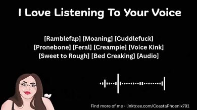 She destroys your ears with breathy moans while you stroke it raw