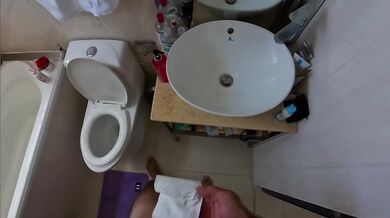 POV hotel quickie destroys tattooed cutie gushing cum on ass