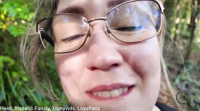 Hot MILF anal fucked by her big ass husband outdoors creampie