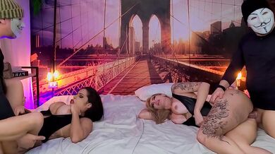 We swapped partners and it destroyed her tight pussy raw and brutal