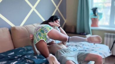 Her pussy drips watching boys destroy each other on bareback anal