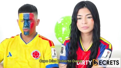 Bisexual orgy destroyed Spanish fans asses with big dick double penetration