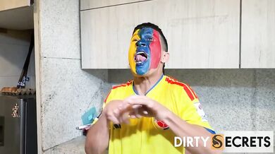 Bisexual orgy destroyed Spanish fans asses with big dick double penetration