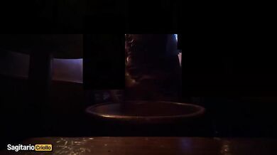 Doing nasty things under her miniskirt in a Madrid pub