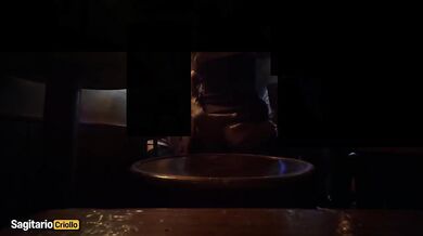 Doing nasty things under her miniskirt in a Madrid pub