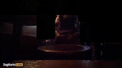 Doing nasty things under her miniskirt in a Madrid pub