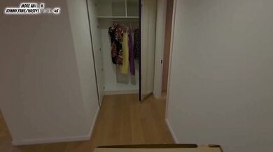 Thick Asian MILF pays with her ass no dough for pizza POV anal