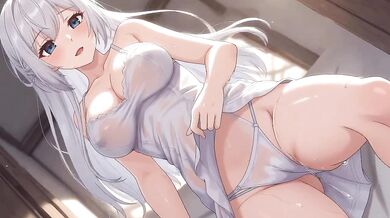 Wet big tits blasted by dripping throbbing juices
