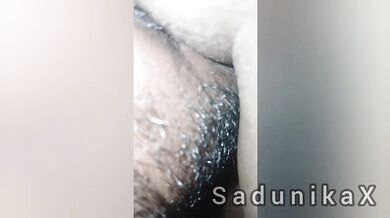 New Sri Lanka wife gets husband obsessed eating her juicy pussy raw