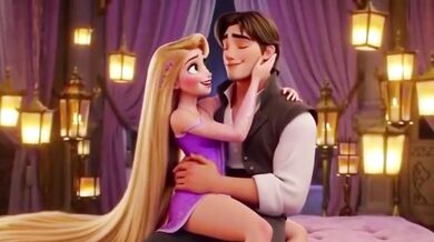 Rapunzel and Flynn Rider destroyed rough cartoon sex