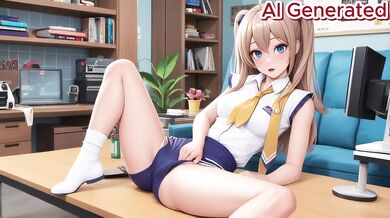 Blonde ponytail schoolgirl titfuck creampie hardcore