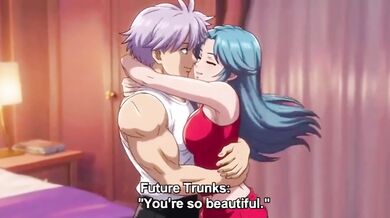 Trunks destroyed his wife’s tight ass first time in a hot Hentai fuck