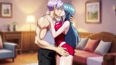 Trunks destroyed his wife’s tight ass first time in a hot Hentai fuck