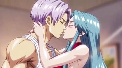 Trunks destroyed his wife’s tight ass first time in a hot Hentai fuck