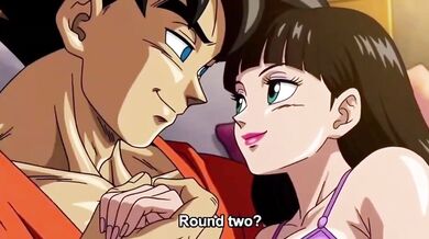 Goku brutally fucks Chichi first time raw porn anime