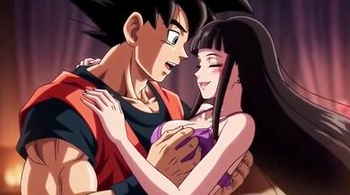 Goku brutally fucks Chichi first time raw porn anime