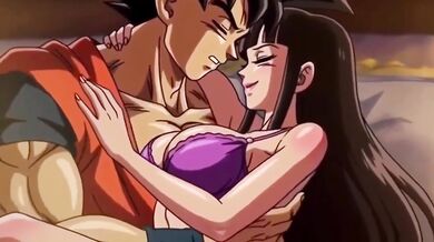 Goku brutally fucks Chichi first time raw porn anime