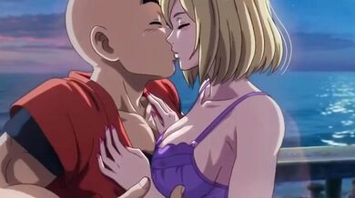 Krillin Defiled Android 18 on the Beach Hentai Xxx