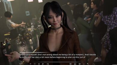 Streaming for Love raw PC gameplay of Premium Adult Visual Novel where Brunette gets Roughly Fucked