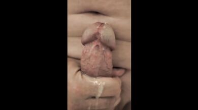 Amateur gets destroyed with multiple cumshots handjob slut