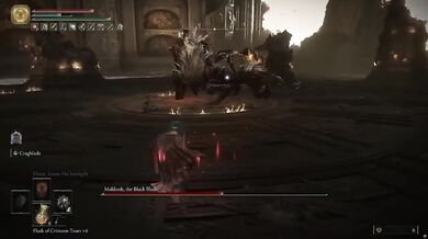 Beating Maliketh at Level 1 while im evil