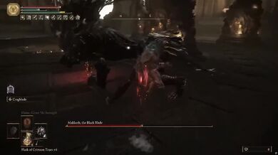 Beating Maliketh at Level 1 while im evil