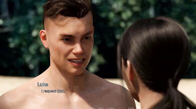 The East Block 3D Girlfriend almost catches her boyfriend jerking his big dick watching a hot beach babe Episode 33