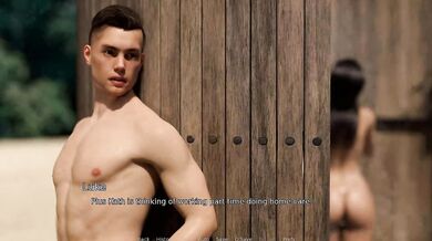 The East Block 3D Girlfriend almost catches her boyfriend jerking his big dick watching a hot beach babe Episode 33
