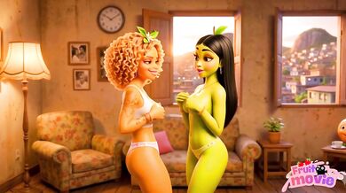 Baile Funk After Party Lesbians Naked asses eat pussy Favela hardcore female orgasm
