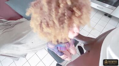 Slow burn single take big cock French beauty tears up that tight throat