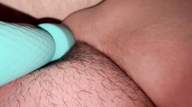 Couldn't help cum while alone girl with vibrator and big O