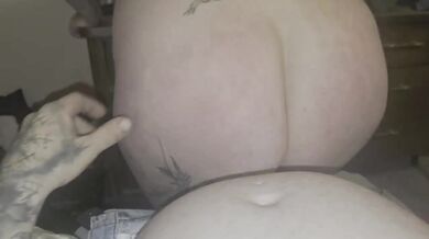 Her ass burned with relentless spanking and fucked raw by big cock