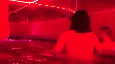 Amateur threesome swinging with big tits milf couple