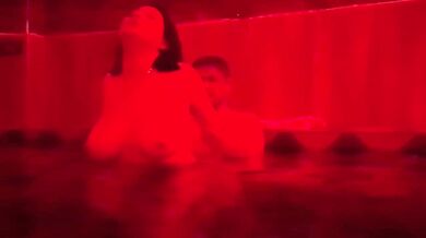 Amateur threesome swinging with big tits milf couple
