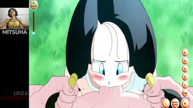 Videl chokes on Roshi’s gagging hentai training cock