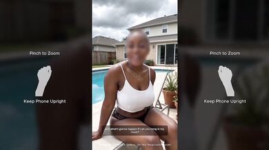 Married ebony wife begs stranger for throbbing cock at block party