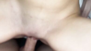 Tight cowgirl rides fast big dick creampie railed hard