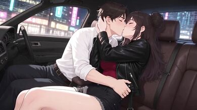 The girl got stuffed by the taxi driver till she came hard