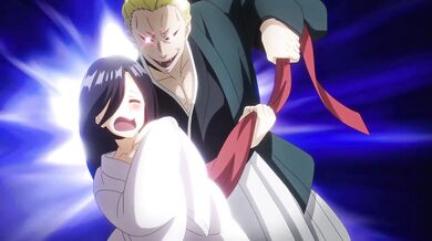 Kokkuri-san gets ghosted by a giant anime cock