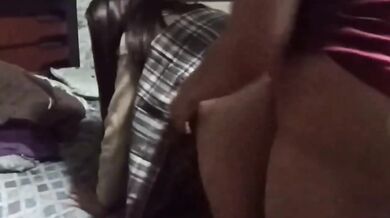 Jealous mexican colegiala gives me her tight ass raw POV cumshot
