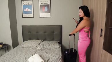 Same hotel room with a hot latina stranger and we cannot stop fucking