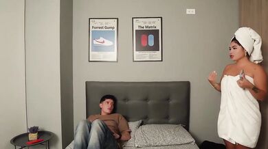Same hotel room with a hot latina stranger and we cannot stop fucking