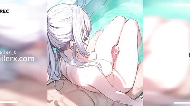 Alya's secret beach day ruined in HD Hentai