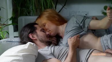 Real Couple Couch Passion Intimate Doggy Creampie Romance