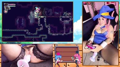 Gooner Girl Squirts On Fuck Machine While Playing Lewd Games