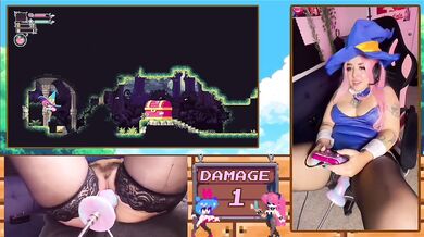 Gooner Girl Squirts On Fuck Machine While Playing Lewd Games