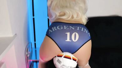 Argentina 10 MESSI’s Booty Grinding World Cup Fetish Pantyhose Climax